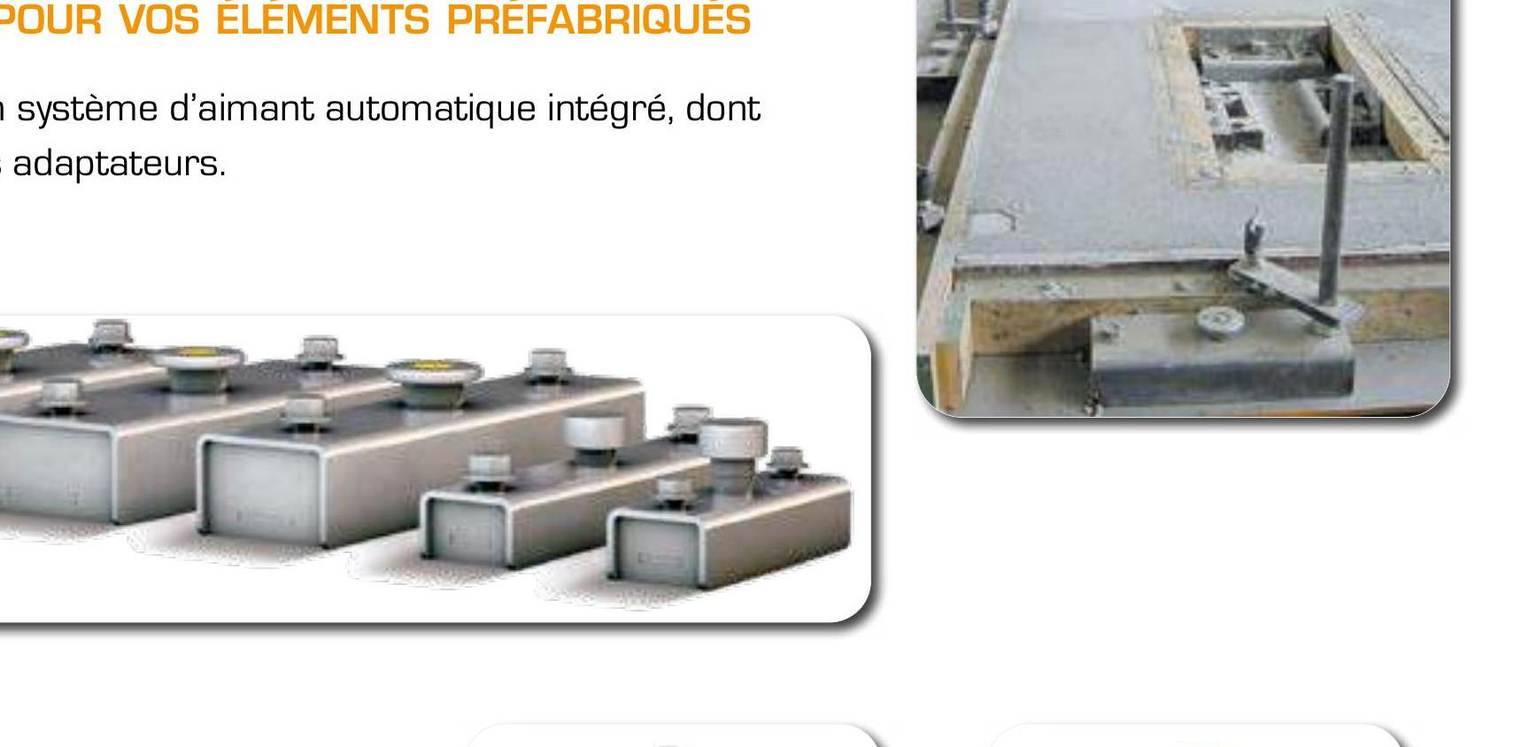 Éléments de coffrage magnétique pour préfabrication RSP (Ratec)