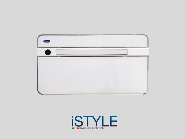 Climatiseur monobloc ultra-plat double gaine iSTYLE / iSTYLE Hybridé extérieure, combinant un fonctionnement économique à un niveau sonore parmi les plus bas de sa catégorie.