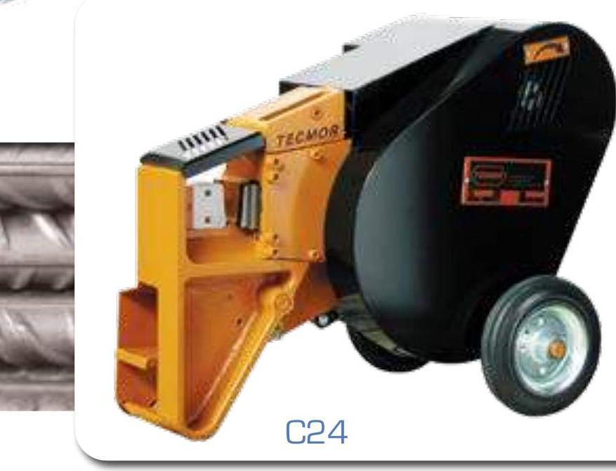 Cisailles, cintreuses et cadreuses pour armatures RSP (Tecmor, Schnell)
