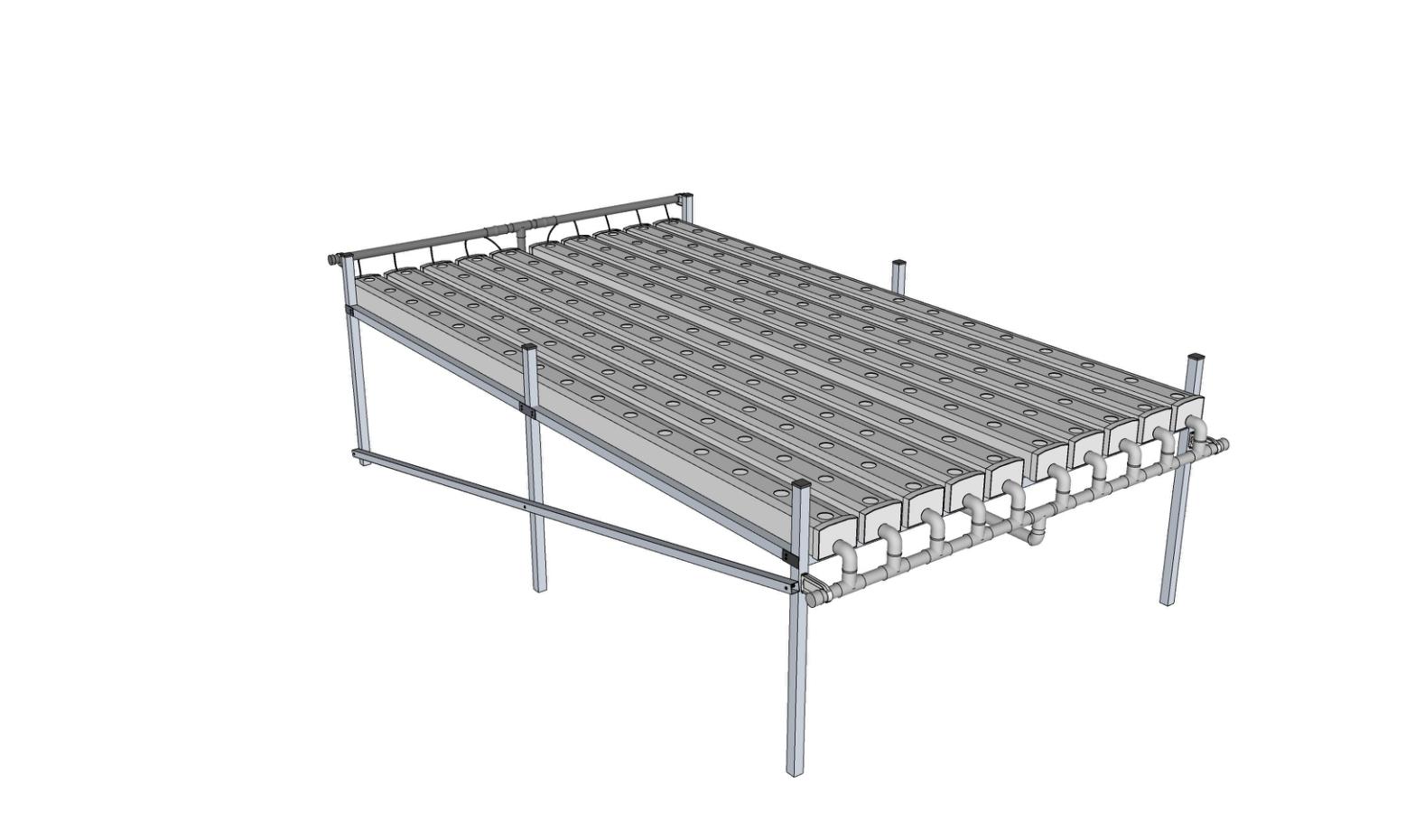 Systèmes hydroponiques NFT et tables EBB & Flow